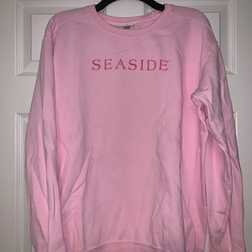 Seaside Beach Pink Sweatshirt